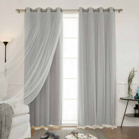 Aurora Home Mix And Match Blackout Blackout Curtains Panel Set 4