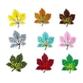 thumbnail image 4 of 9 Uds. Parches bordados de Hojas de arce de colores, parches para planchar, parches para coser, apliques de hojas de otoño para ropa, chaquetas, 4 of 5