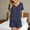 Navy, variant on FAHXNVB Pajamas Set for Women 2 Piece Strawberry Printed Short Sleeve Lounge Set Soft Pjs V Nek Sleepwear Tops and Shorts Set S-XXL