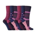 thumbnail image 1 of Gentle Grip - 6 Pairs Ladies Gentle Grip Non Elastic Crew Socks, 1 of 2