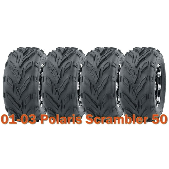 (4) 16x8-7 WANDA ATV tires set for 2001-2003 Polaris Scrambler 50