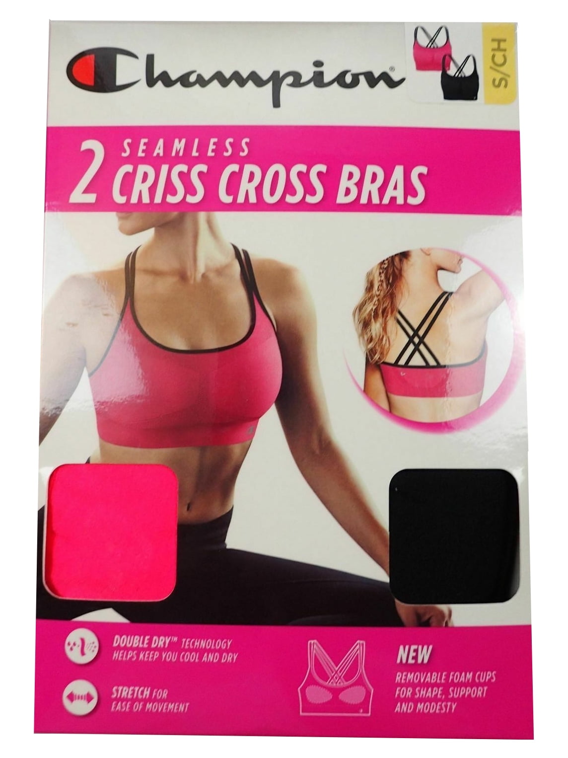 Champion 2 seamless criss cross bras set of two