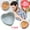 Blue, variant on Oneshrt 4/7/9/10 Inch Chocolate Cake Mold Non-stick Flexible Silicone Multifunctional Heart Shape Bread Baking Tray Mould for Kitchen Heat-resistant, Pink