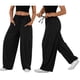 thumbnail image 2 of Pantalones Bombachos Holgados de para Mujer, Pantalones Casuales de Verano con Cordón, Ropa de Viaje con Bolsillos 2025 Negro L, 2 of 7