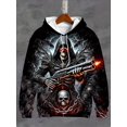 thumbnail image 3 of Sudaderas con capucha para hombre, sudaderas con estampados 3D de esqueletos digitales, ropa deportiva con cordón, camisetas de manga larga, ropa con gráficos urbanos para hombre, 3 of 4