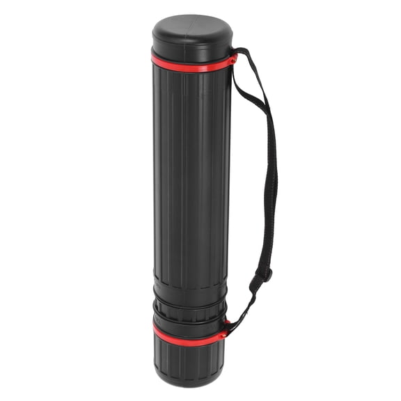 LOLIPPYY Black Artwork Storage Tube with Adjustable Length for Mailing and Document Protection