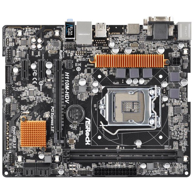 Placa madre ASROCK H110M-HDV LGA 1151 Intel H110 DDR4 32 GB