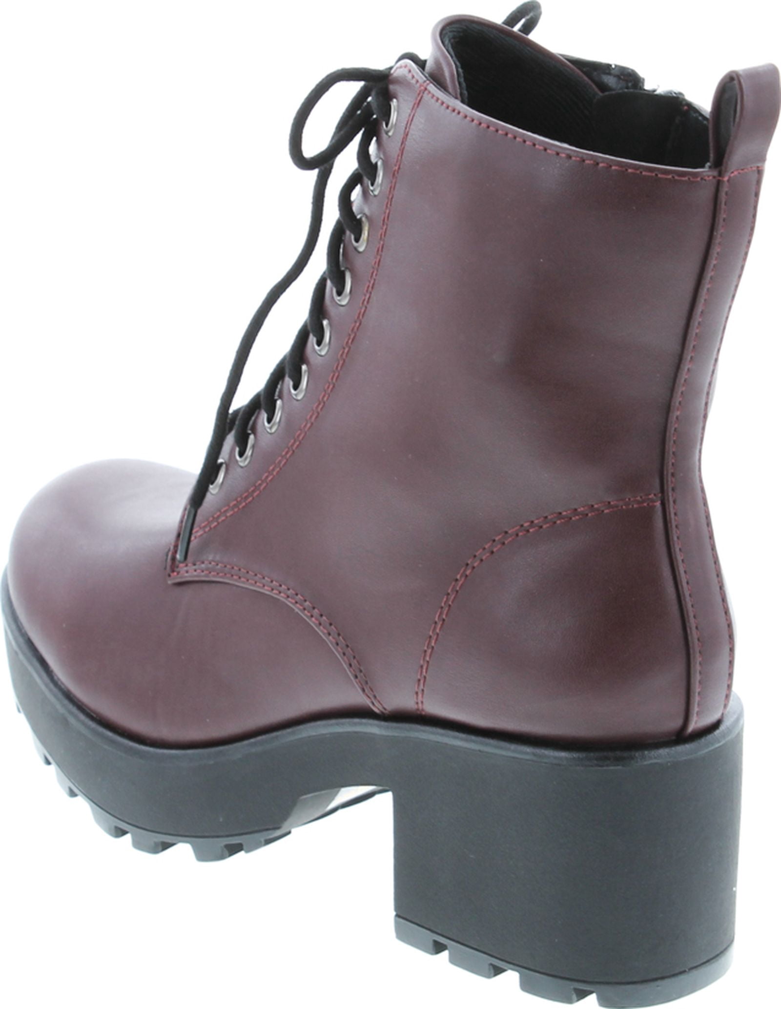 Combat Mid Heel Military Ankle Boots 
