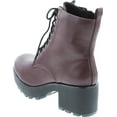 thumbnail image 3 of Soda Women's Magpie Faux Leather Lace-Up Combat Mid Heel Military Ankle Boots, 3 of 7