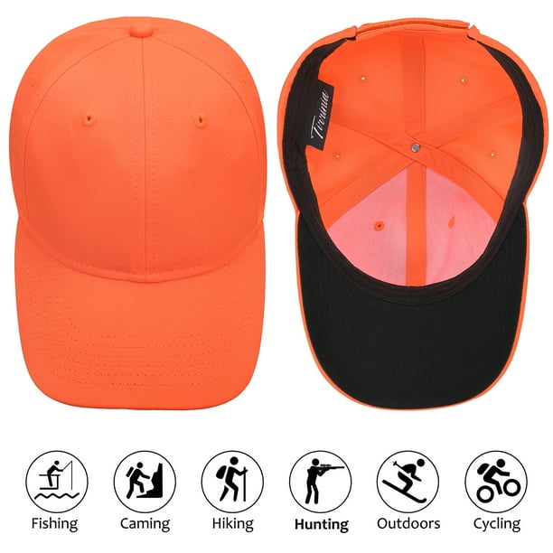 KC Caps Unisex Low Profile Baseball Cap Hats for Women and Men Blaze Orange Walmart Business Supplies