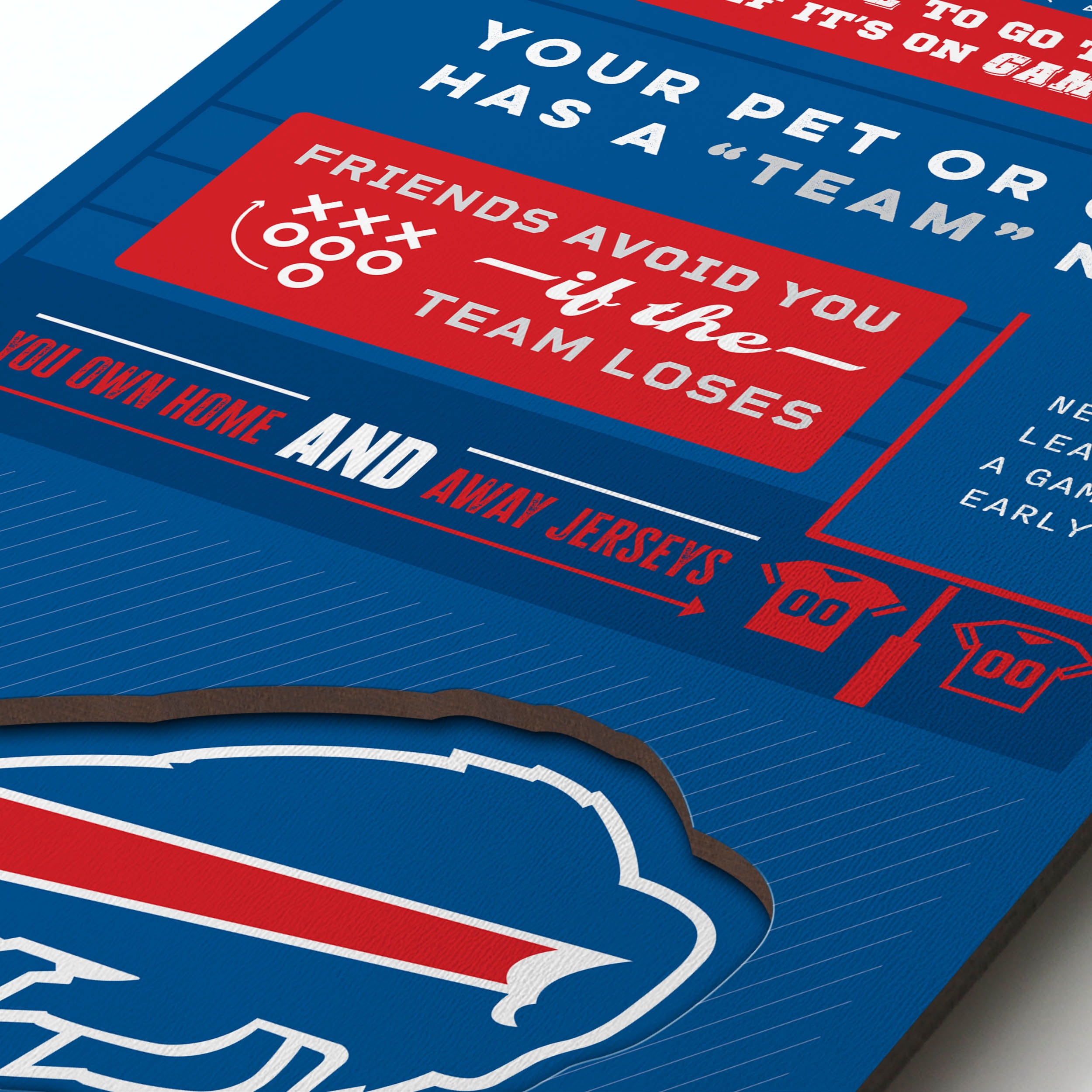 YouTheFan NFL Buffalo Bills 3D Top 10 Wall Art