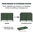 thumbnail image 5 of DaVinci Frem 6-Drawer Dresser in Forest Green, 5 of 5