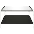 thumbnail image 4 of Evelyn&Zoe Sivil Square 32" Wide Coffee Table with Metal Shelf, Blackened Bronze, 4 of 7