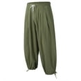 thumbnail image 3 of adviicd Men Pants Casual Slim Cargo Sweatpants For Men Mens Fashion Casual Cotton And Printed Pocket Lace Up Pants Large Size Pants Attractive Army Green 2XL, 3 of 5