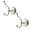Nickel, variant on Kingston Brass BAK1117AB Victorian 2-Piece Robe Hook, Antique Brass