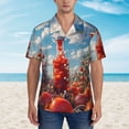 thumbnail image 4 of Lsque Tomato Field Bottle pattern Hawaiian Shirt for Men, Unisex Summer Beach Casual Short Sleeve Button Down Shirts-3X-Large, 4 of 9