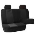 thumbnail image 4 of FH Group Highback Trendy Corduroy Car Seat Covers for Car SUV, 4 Headrest Full Set, Black, 4 of 6