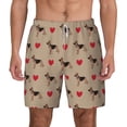 thumbnail image 2 of Picia German Shepherd Dog pattern Mens Swim Trunks with Compression Liner Stretch Beach Shorts Quick Dry with Zipper Pockets No-Chafing Board Shorts-XX-Large, 2 of 9