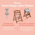 thumbnail image 5 of hauck Alpha+ Grow Along Wooden High Chair w/Grey Tray Table & Cushion, 5 of 12
