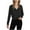 Black, variant on Stamzod Cropped Sweatshirts for Women 2025 Solid Color Quarter Zip Pullover Women Tops with Pocket Fall Fashion Must Haves Wine S