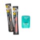 thumbnail image 1 of Cepillo de dientes Quantum Euro-Tech Pack de 2 con hilo dental HDP Charcoal, 1 of 2