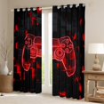 thumbnail image 2 of jejeloiu Cartoon Gamepad Curtains Pack of 2 (42x84 Each),Games Console Lover Curtains Blackout,3D Geometric Plaid Bedroom Curtains For Boys Kids,Ultra Soft Home Decor, 2 of 6