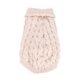thumbnail image 1 of EeaseMX Suéter fino, disfraz de moda para mascotas, ropa de punto, suministros para cachorros de perro (beige, talla XL), 1 of 7