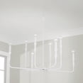 thumbnail image 7 of 8 Light Chandelier In Contemporary Style-34 Inches Tall And 41 Inches Wide-Textured White Finish    -Traditional Installation Capital Lighting, 7 of 7
