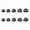 color:black,Black, variant on 10Pcs Silicone Ear Tips for Beats PowerBeats Pro2 True Wireless Earbuds Eartips Tips Headphones Earplugs