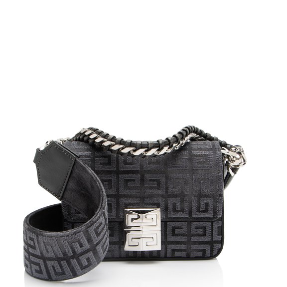 Pre-Owned Givenchy 4G Embroidered Canvas 4G Small Shoulder Bag
