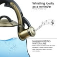 thumbnail image 4 of 2.2 QT Tea Kettle, Whistling Tea Pot with Silicone Handle, Stainless Steel for Stovetops - T03 Black, 4 of 7