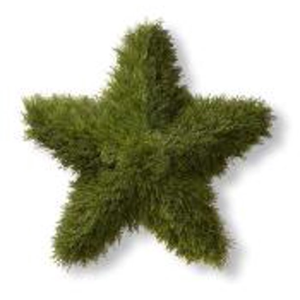 36" Artificial Green Juniper StarShaped Landscape Shrub