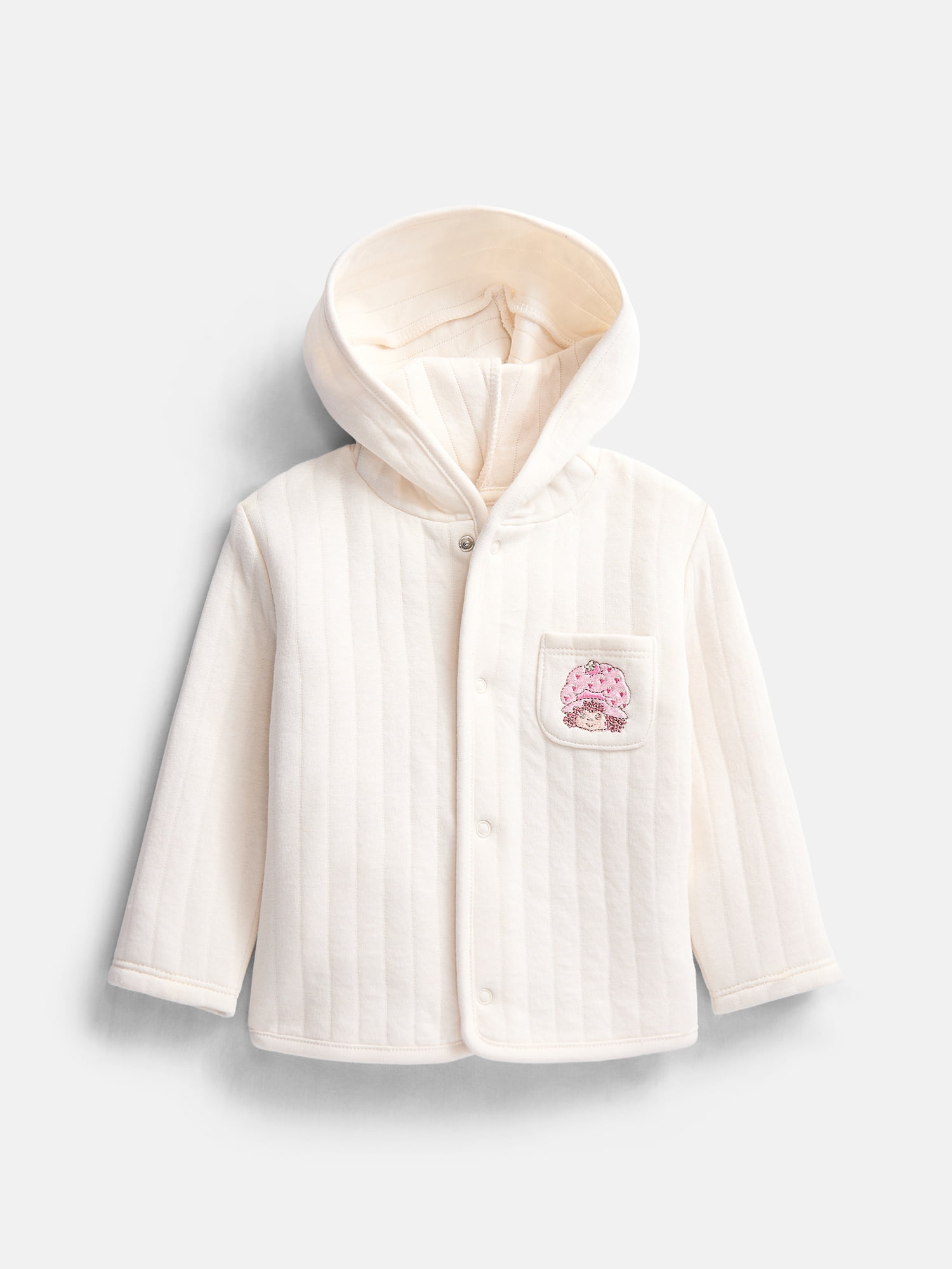 Strawberry Shortcake Baby Hooded Cardigan, Bodysuit and Pants, 3-Piece Outfit Set, Sizes Newborn-18M