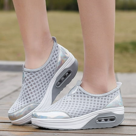 

Fjofpr Shoes Women s Shoes Sports Flying Woven Breathable Mesh Hollow Out Fashion Casual Running Shoes Hot