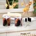 thumbnail image 4 of Yayeee 2 Pack Qtip Holder Bathroom Cotton Swab Canister with Lid Clear Dispenser Set, Colorful Black, 4 of 6
