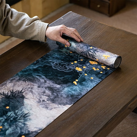 

Chinese Style Waterproof Table Runner Placemats Set Of 2 Double-sided Table Runner For Party Decoration-table runner-29.5x300cm 12x118inch