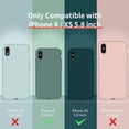thumbnail image 6 of Designed for iPhone X Case, XS Case, Silicone Ultra Slim Shockproof Phone Case with [Soft Anti-Scratch Microfiber Lining], 5.8 inch, Light Brown, 6 of 13