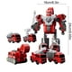 thumbnail image 3 of Rompecabezas Transformación Ingeniería Vehículo Automotriz Educación Temprana Prensa Camión de Bomberos Combinación Robot Modelo Niño Juguete Deslizante, 3 of 5