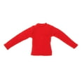 thumbnail image 3 of 1/12 Scale Men Figure Long Sleeve T Shirt Clothing, Miniature Doll Clothes for 6 inch Figure Red, 3 of 8