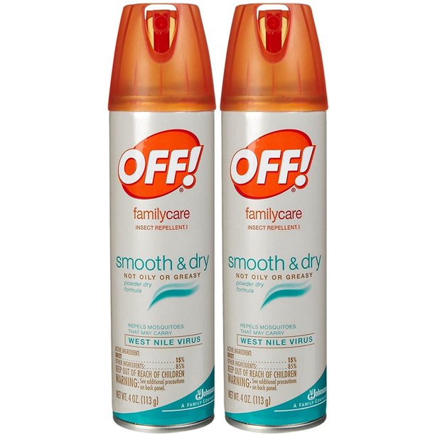 Off! Familycare Smooth & Dry Insect Repellent Spray 4 oz 2 pk