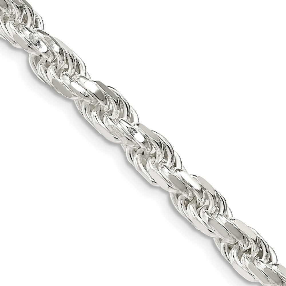 Diamond-cut Rope Chain Necklace 30 inch 