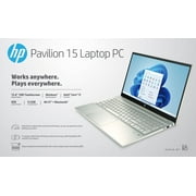 HP Pavilion 15.6 FHD Touch, Intel Core i7-1165G7, 8GB RAM, 512GB SSD, Lunar Gold, Windows 11, 15-eg0070wm
