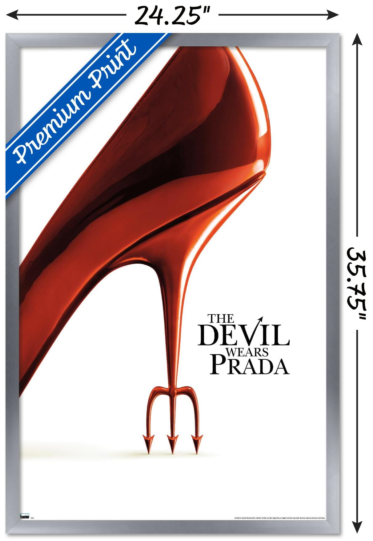 The DeVil Wears Prada - One Sheet Wall Poster, 22.375" x 34", Framed -  Walmart.com