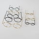 thumbnail image 4 of Gafas pequeñas para muñecas, accesorios de columpio a juego, marco de alambre de acero para gafas, 4 of 6