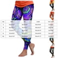 thumbnail image 4 of mgoYE Halloween Yoga Pants Women High Waisted Tummy Control Printed Soft Stretchy Workout Yoga Pants Women Leggins Size XL, 4 of 7