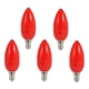 thumbnail image 1 of 5x Led Candle Light Candle Light Bulbs Red Fortune Lamp God Lights Energy Saving Candle Lights,e14, 1 of 5