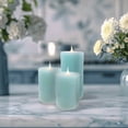 thumbnail image 5 of Pacific Accents Powder Blue 3" x 6" Moving Flame Flameless Candle with Remote, 5 of 5