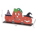 thumbnail image 2 of Wooden Triple Halloween Pumpkin Stand, 2 of 3