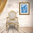 thumbnail image 3 of Seven Trees Design 25x32 Gold Ornate Wood Framed with Double Matting Museum Art Print Titled - Blue Botanical II, 3 of 4