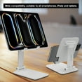 thumbnail image 2 of Cellet Tablet Desktop Stand, Foldable Heavy Duty Adjustable Smartphone and Tablet Stand with Non-Slip Rubberized Grips and Weighted Base Compatible to Smartphones, Tablets, iPads and Nintendo Switch, 2 of 10